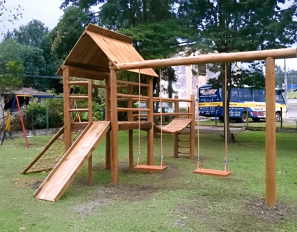 eucalipto tratado, construções rústicas, playground de madeira, telhas, telhados em Jarinu e região